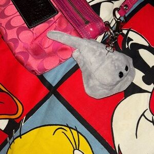 Gray Plush stingray Keychain